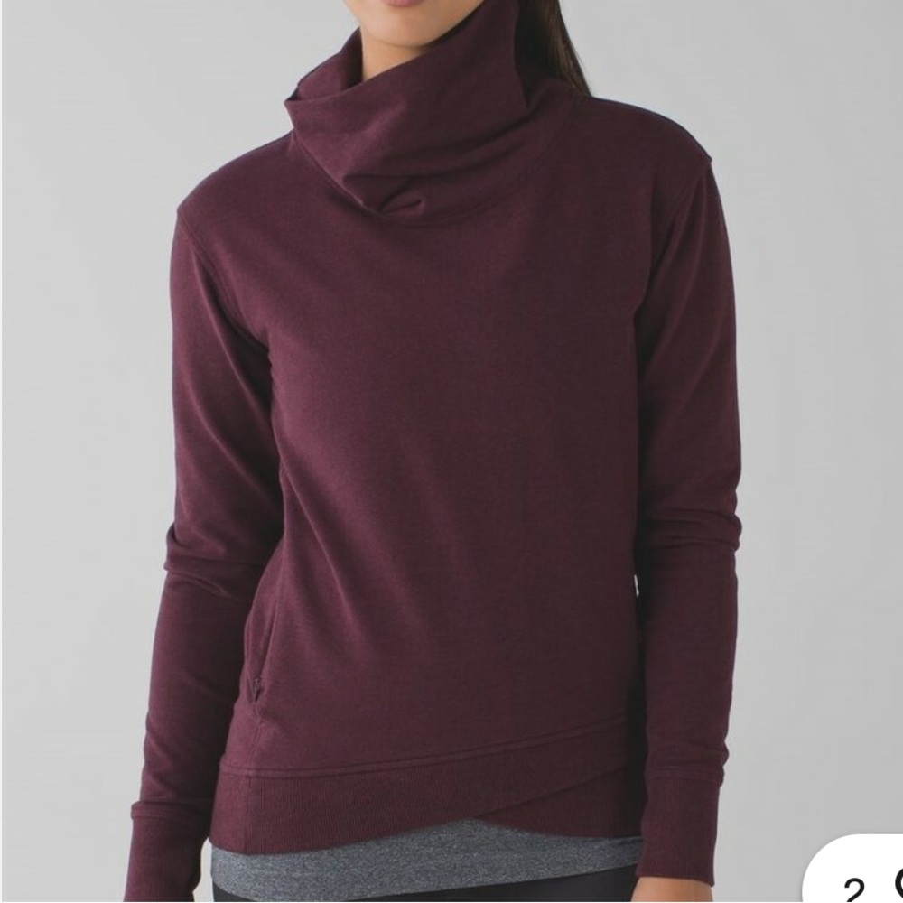 Lululemon on the double pullover size 6 - Heathered Boudreaux